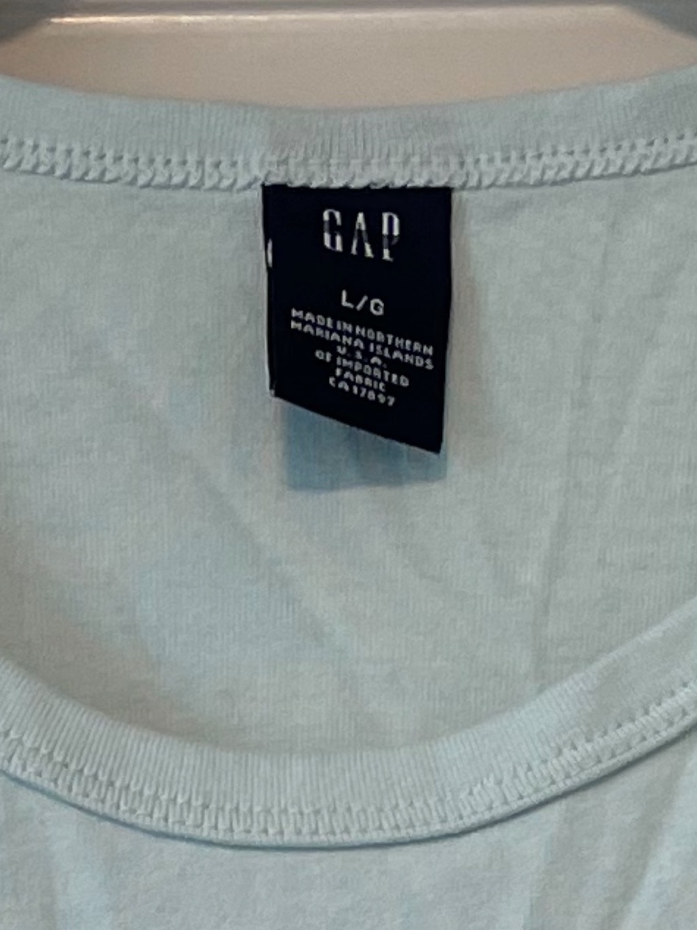 GAP Light Blue Hawaii Floral Y2K Surfer Tank Top Coastal Beach Vibes - Picture 4 of 4